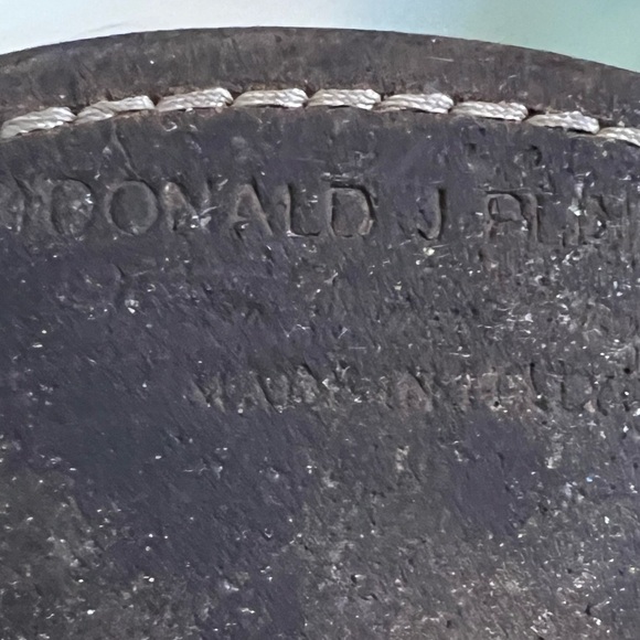 Donald J Pliner Donata Python Embossed Snake Leather Boots Side Slit Block Heel - Picture 6 of 9